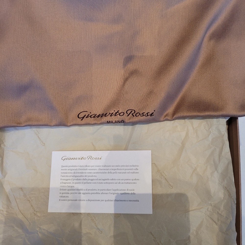 Gianurito Rossi‑Milan, Montreal Cuoio, Brown Leather Boots, New in Box, 38.5 - Picture 13 of 16